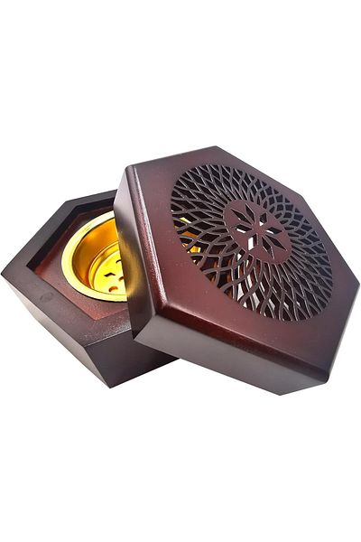 asmiat Creative Design Handcrafted Wooden Home Decor Incense Burner Holder