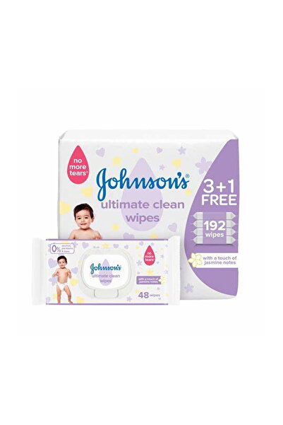 Johnson's مناديل جونسون ألتيميت كلين، 192 قطعة