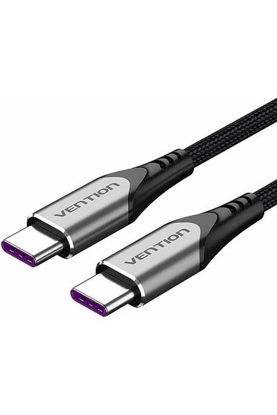 Vention USB C to USB C 2.0 Cable 2M, 100W, 480Mbps, compatible with MacBook, iPad Pro, Galaxy, Pixel