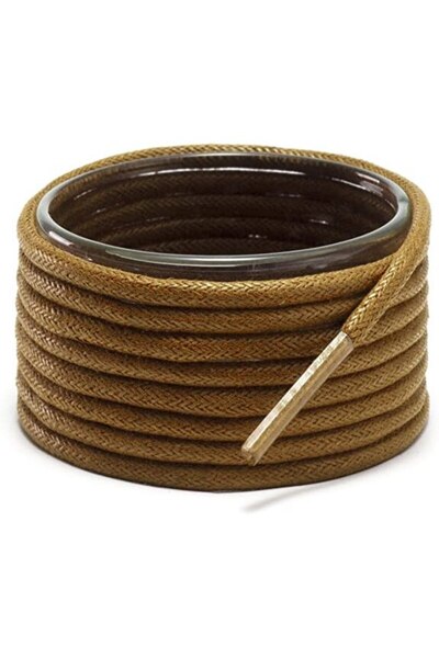 Endurance Sports Set 2 șireturi cerate, maro, 100 cm