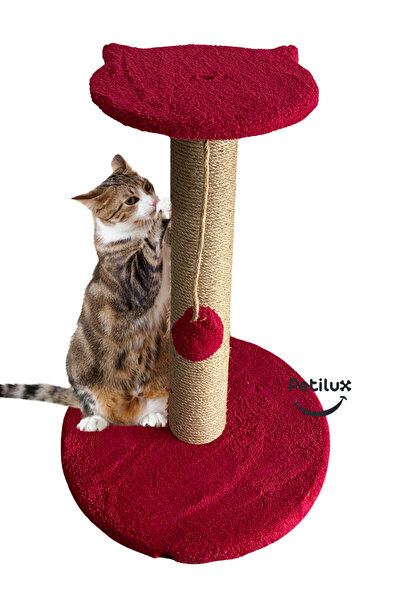 Petilux عمود خدش فردي برباط من الجوت مع شكل رأس قطة