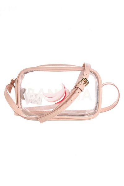 Miniso Transparent Shoulder Bag (Pink)