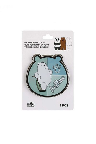 Miniso 2 We Bare Bears Drink Coasters
