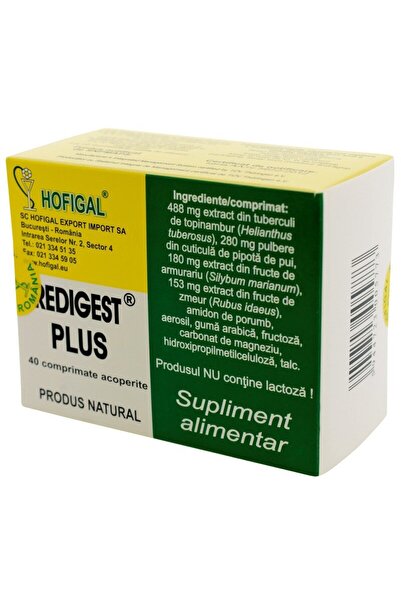 Hofigal Redigest Plus, Hofigal, 40 Tablets
