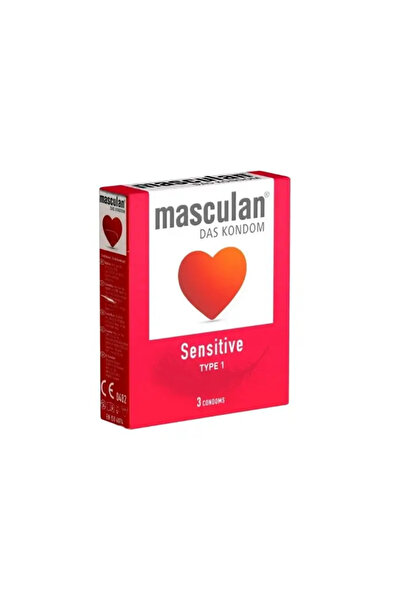 Masculan ماسكولان واقي ذكري سينسيتف حساس - 3 حبة