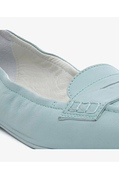 Greyder 34361 Water Green Genuine Leather Casual Women's Ballerinas