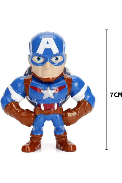 scntoys Marvel Set of 4 Avengers Figures Ironman-Antman-Black Panther-Captain America Metal Figure Set Marvel