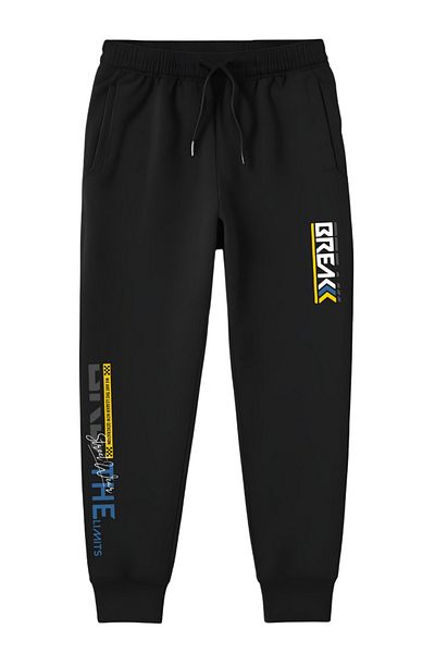 FYK KİDS 5-Piece Printed Detailed Pocketed Legs Elastic Boy's Track Pants