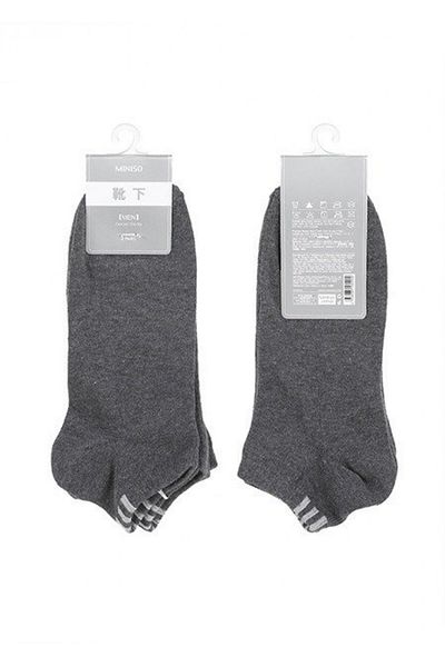 Miniso Men's Colorful Socks, 2 Pairs - Size 36-39