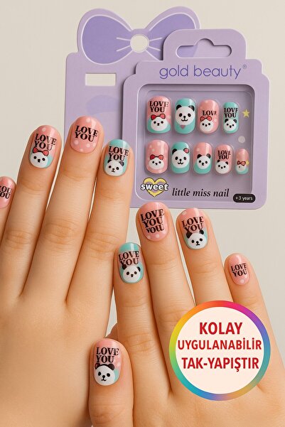TOYFEST Panda Temalı 12 li Yapışkan Stickerlı Kendi Çantasında Çocuk Takma Tı...