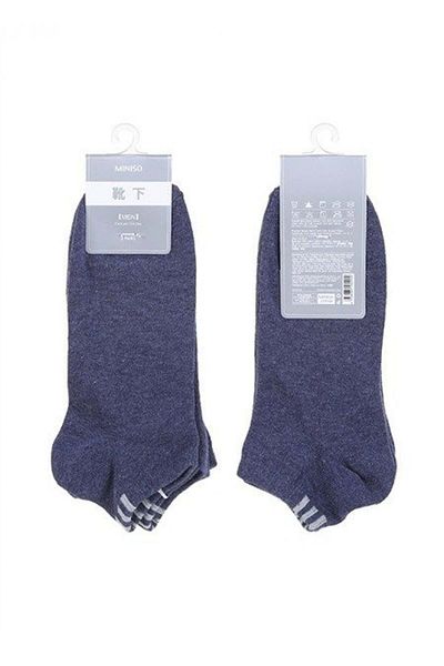 Miniso Men's Colorful Socks, 2 Pairs - Size 36-39