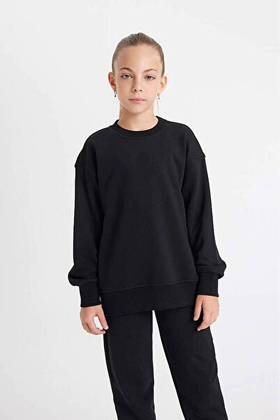 DeFacto Black Girl's Sweatshirt A2797A8/Bk81