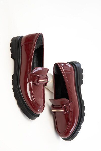 SOHO Bordo Rugan Kadın Loafer Ayakkabı 20816