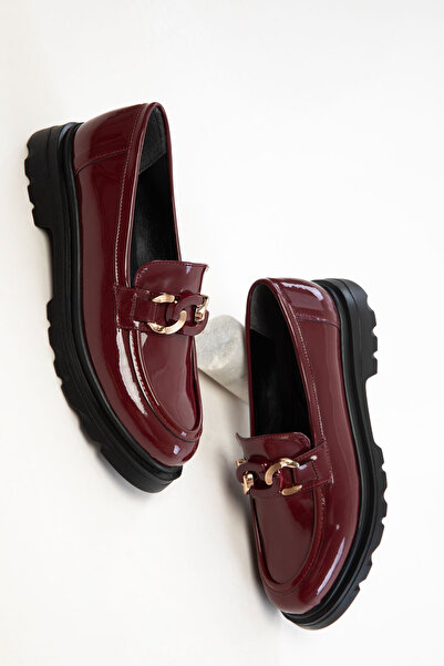 SOHO Bordo Rugan Kadın Loafer Ayakkabı 20815