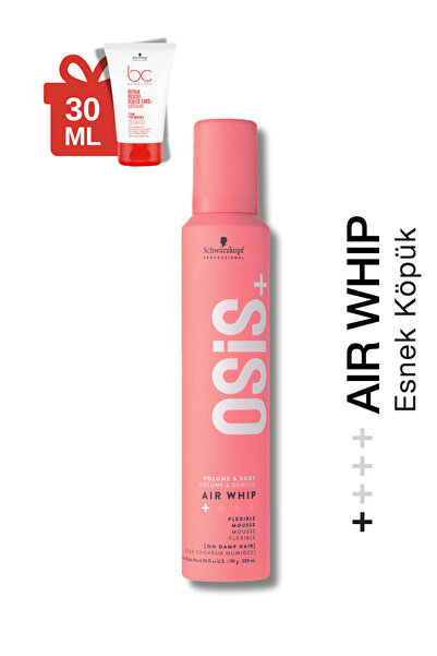 Osis Air Whip Hacim Ve Tutuş Sağlayan Esnek Köpük 200ml + BC Kırık Uç Önleyic...