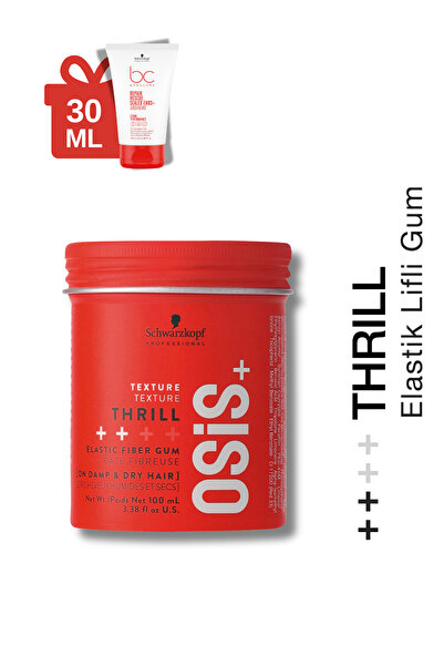 Osis Thrill Elastik Lifli Gum Şekillendirici Orta Tutuş Saç Sakızı 100ml + BC...