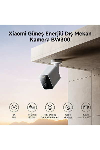 Xiaomi Outdoor Camera BW300  Bataryalı Kablosuz Akıllı Dış Mekan Kamerası 3MP IP67