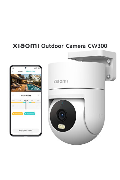 Xiaomi Outdoor Camera CW300 - Akıllı Dış Mekan Kamerası 4MP 360 PTZ IP66 (Xiaomi Türkiye Garantili)