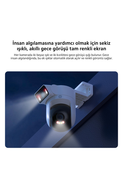 Xiaomi Outdoor Camera CW500 Dual EU Akıllı Dış Mekan Kamerası Çift Lens 4MP 360 PTZ IP66