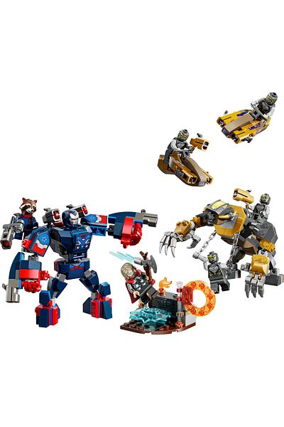 LEGO Marvel Avengers: Endgame Thor Vs. Chitauri 76322 – Toy Construction Set for Children 8+ (373P)