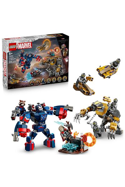 LEGO Marvel Avengers: Endgame Thor Vs. Chitauri 76322 – Toy Construction Set for Children 8+ (373P)