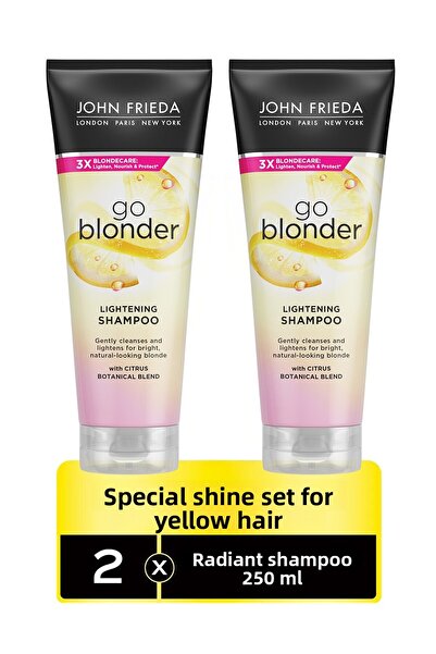 John Frieda 250 ml 2 Pack Shimmering Shampoo Special for Blonde Hair