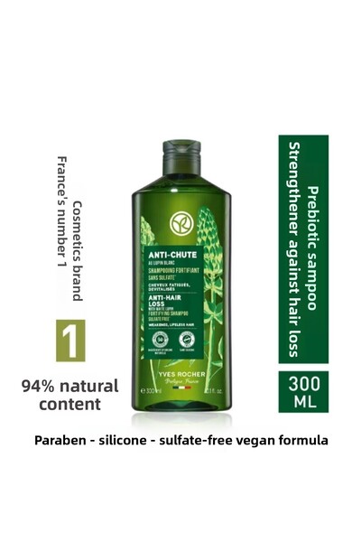 Yves Rocher شامبو مضاد للتساقط 300 مل - يدعم نمو الشعر ويمنع تساقطه