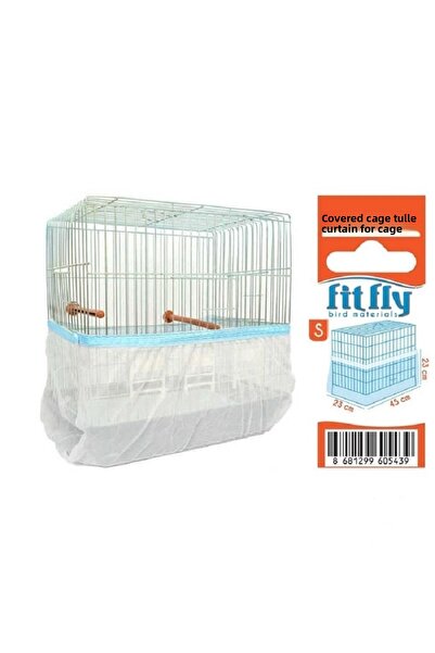 Fit Fly قفص طيور فاخر من Art Fit Fly مصنوع من التول، مختبر صغير