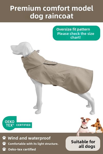 oyapet Wind & Waterproof Premium Comfortable Model Dog Raincoat for Small and Large Breed Dogs