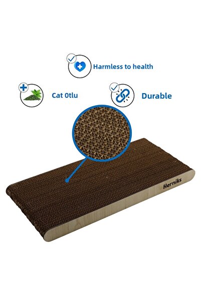 Herniks Natural Cat Herb Cat Scratching Cardboard 37 Cm - HR2017