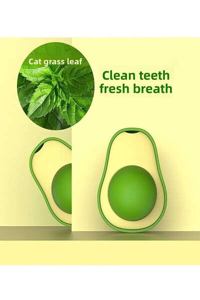 Hyd Natural Catnip Edible Avocado Catnip Herb Play Ball Toy Ball Toy Cat Licking Ball