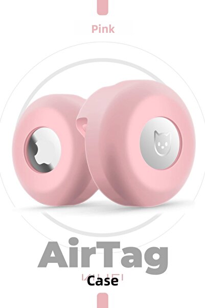 CONOCER حافظة حماية كاملة متوافقة مع Airtag - سيليكون ناعم ناعم، مقود للكلاب والقطط