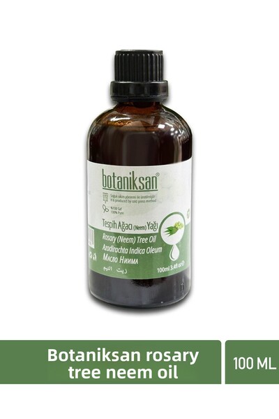 botaniksan Neem Rosary Tree - 100ml Cold Pressed, Pure, Natural, No Additives