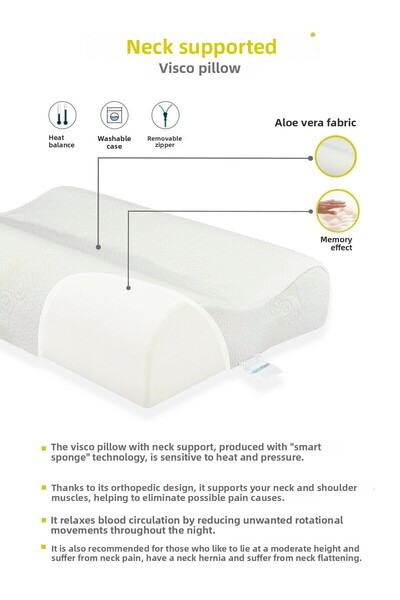 WHITEBLANCO وسادة الرقبة الطبية من فئة Double Class To-III VIP