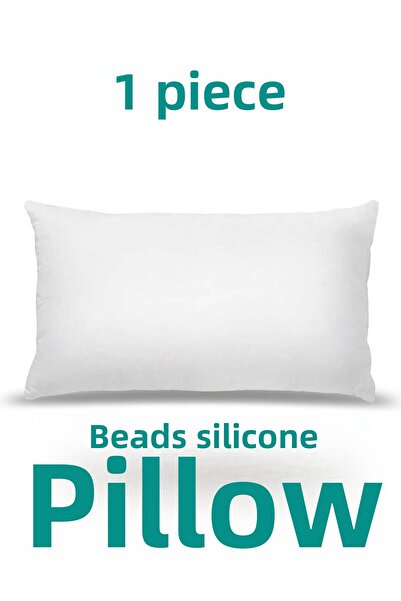 SUVAY 900 Gr Antiallergic Bead Silicone Pillow - Cotton Case 1 Piece
