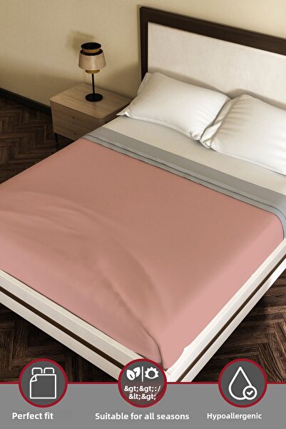 Eve Tekstil Ranforce Double Antiallergic Modern Duvet Cover Double Sided Duvet Cover 200X220 cm