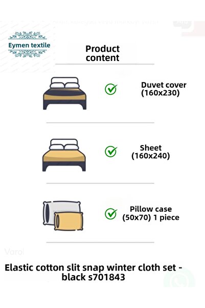 Kaan Single Trolley Duvet Cover Set with Elastic Sheets
