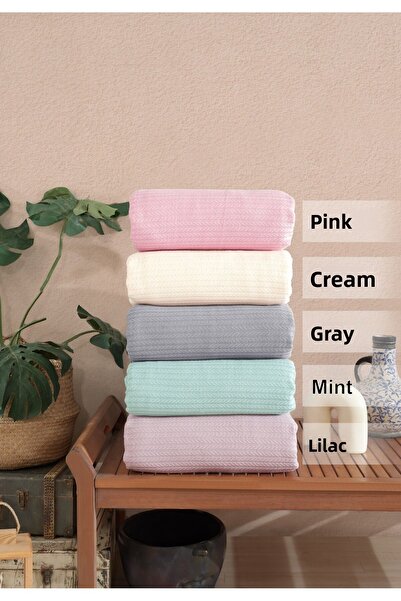 NazeninHome بيكيه قطن بلون واحد |   وردي