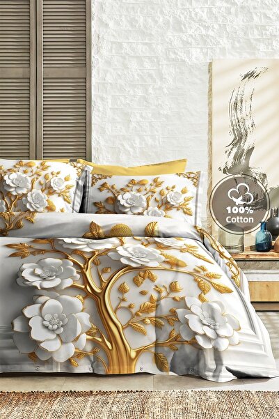 MonoHome طقم غطاء لحاف مزدوج رقمي فاخر من Ranforce مصنوع من القطن بنسبة 100%،...