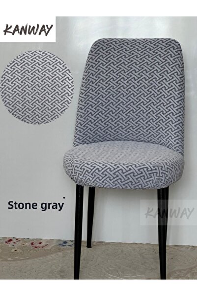 kanway غطاء كرسي المطبخ، غطاء كرسي مطاطي صغير بيضاوي الشكل قابل للغسل، قطعة و...