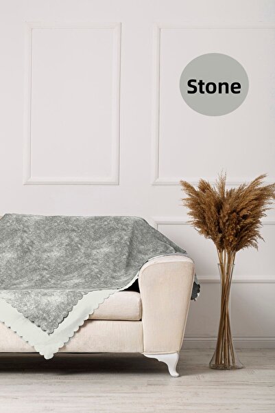 VELERDE HOME Stone Vessel Double Sided Sofa Bed Sofa Cover Shawl