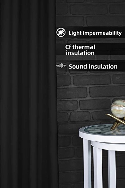 SHY TEKSTİL ستارة خلفية سوداء اللون مقاومة للشمس، خياطة مسطحة (حجم كبير).