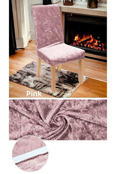 seltenet Quality Lycra Velvet Chair Cover Chair Cover Kitchen Chair Cover