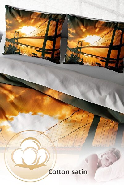 PerlaSera 3D Custom Design - Double Cotton Satin Duvet Cover Set