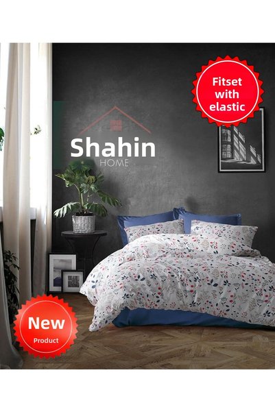 Şahinhome غرفة المراهقين وغرفة الأطفال مجموعة غطاء لحاف فردي بنمط زهرة باللون...