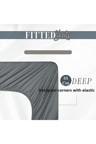 Zeren Home 100% Cotton Single Elastic Sheet + 1 Pillowcase