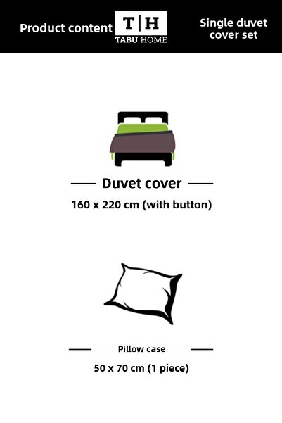 Tabu Home Ranforce Striped Harmony Single Duvet Cover Set