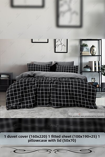 XAMANTHA Σετ Παπλωματοθήκη Μονό - Ελαστικό και Πολυτελές, Βαμβακερό Σετ Παπλω...