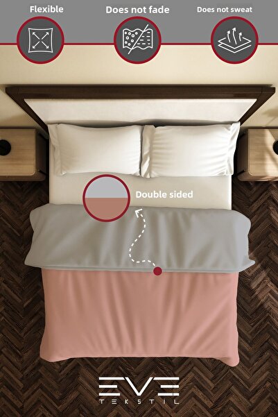 Eve Tekstil Ranforce Double Antiallergic Modern Duvet Cover Double Sided Duvet Cover 200X220 cm