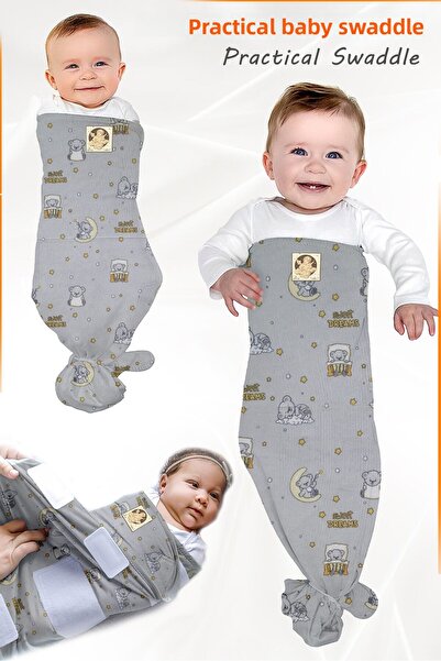 HALZEY قماط الأطفال وبطانية الأطفال يقللان من منعكس مورو (المفاجأة) ويحسنان ج...